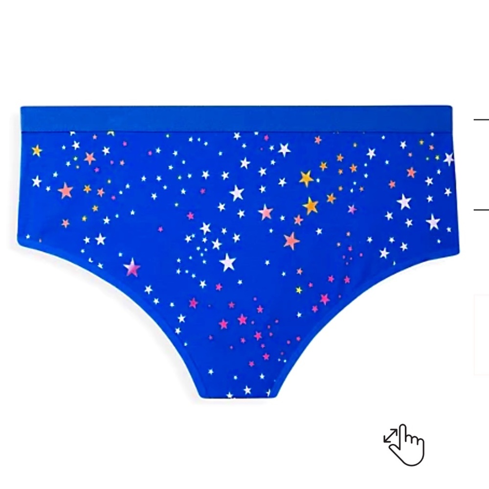 New Torrid size 2 Cheeky panty- COTTON STARS BLUE